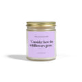 Lavender Candle — "Consider How the Wildflowers Grow"