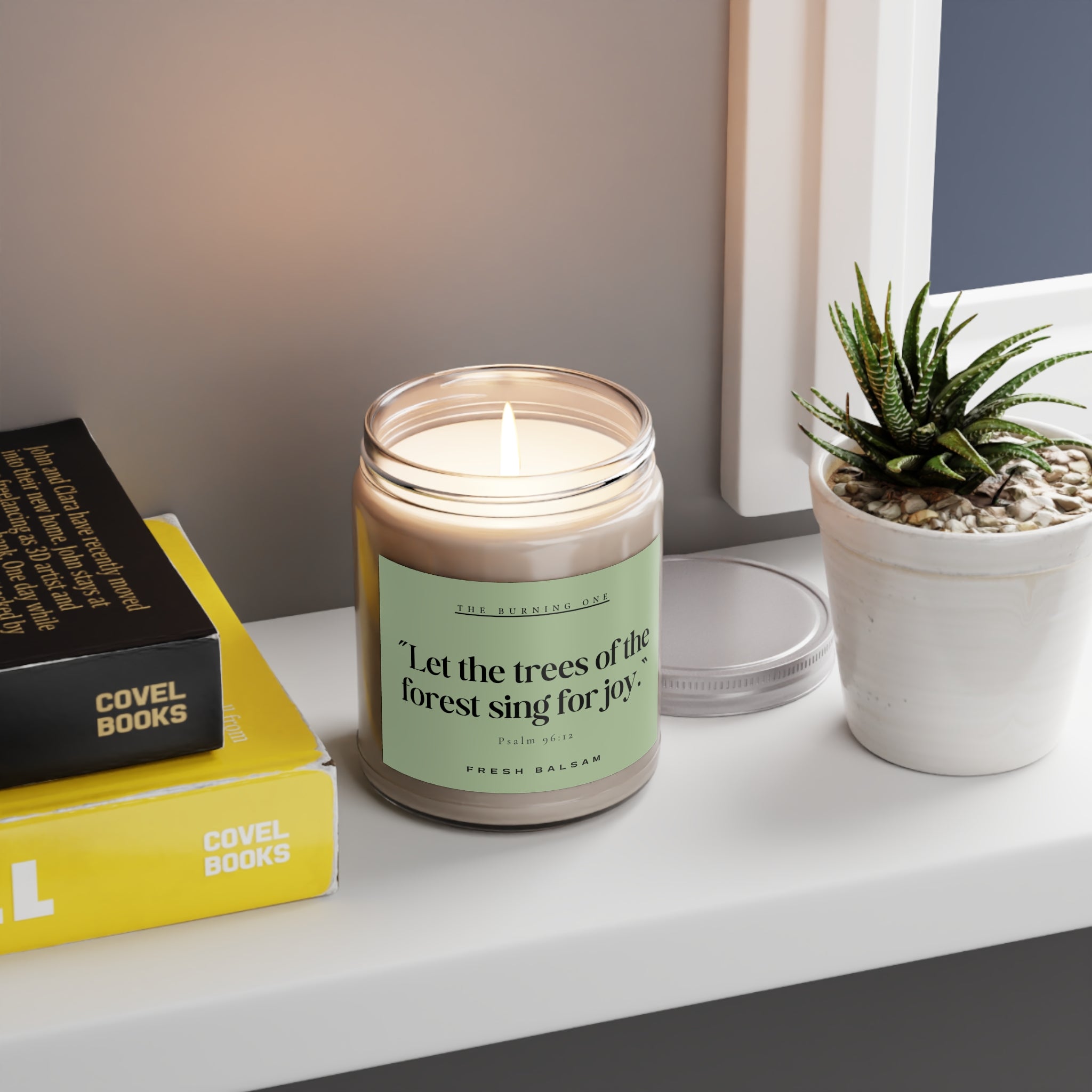 Soy Candle — “Let the trees of the forest sing for joy.” (Fresh Balsam, 9 oz)