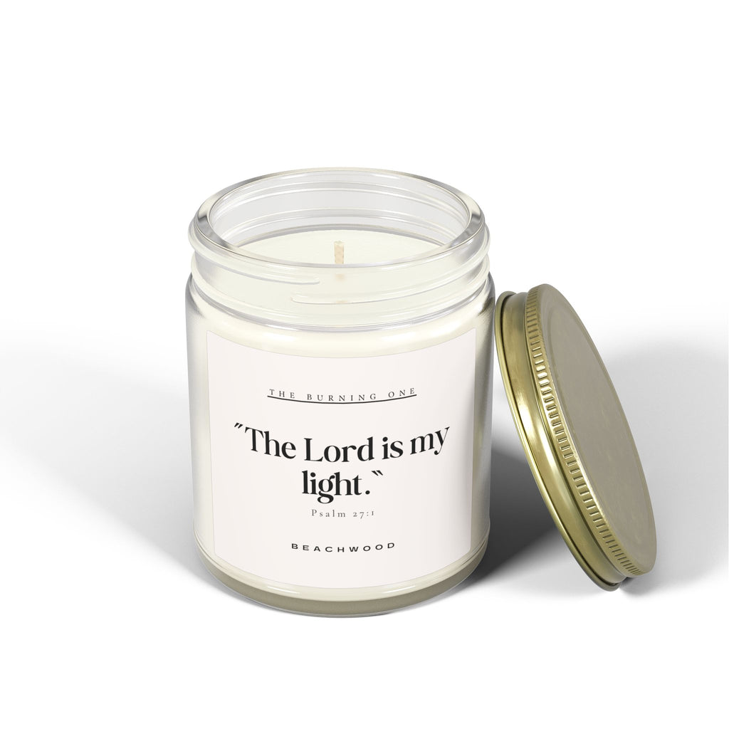 Soy Candle — “The Lord Is My Light” Scented (Coconut Apricot Wax, 4oz/9oz)